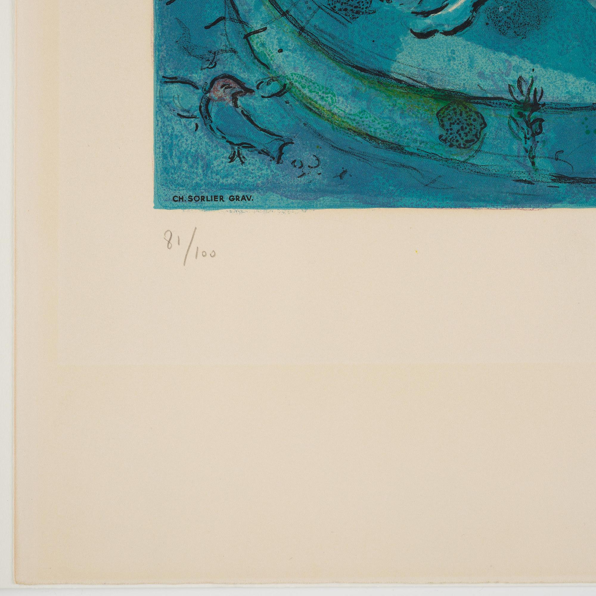 Marc Chagall, after, "La Lutte de Jacob et de L'Ange".