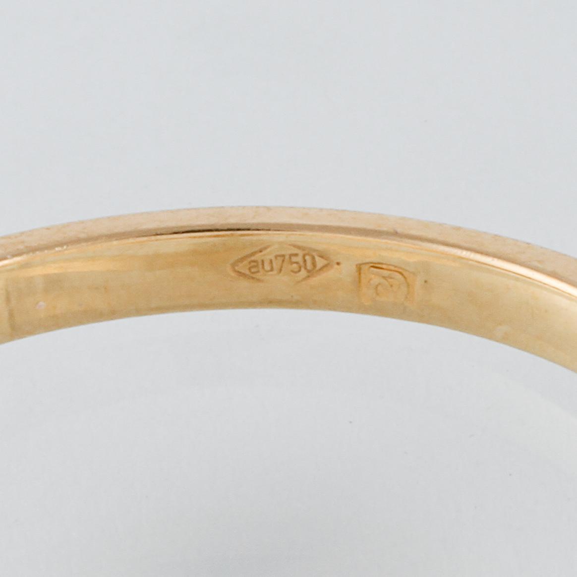 RING, 18K guld med briljantslipad diamant 1.03 ct. Vikt 2,9 gram.