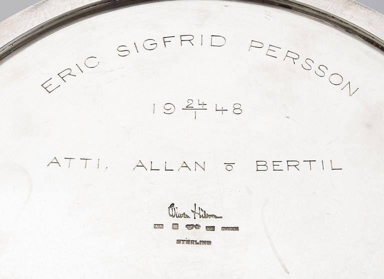Wiwen Nilsson, skål sterling silver Lund 1947.