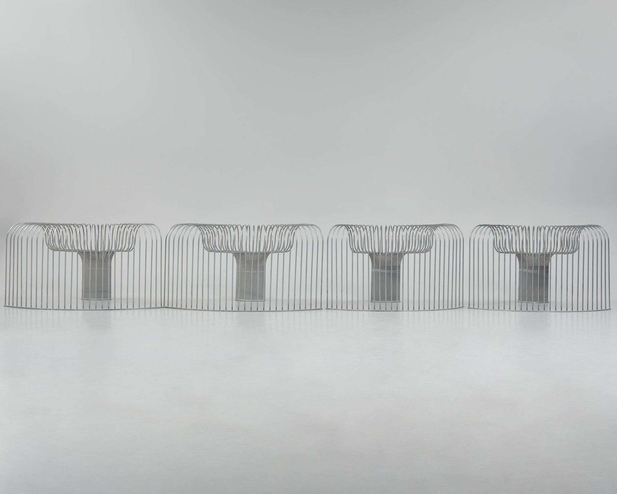 Swedish Girls, modular armchairs, 2+2 pieces, "SS-C-90" from the "Seats System" series, ca 2018.