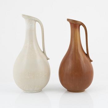 Gunnar Nylund, two stoneware jugs, Rörstrand.