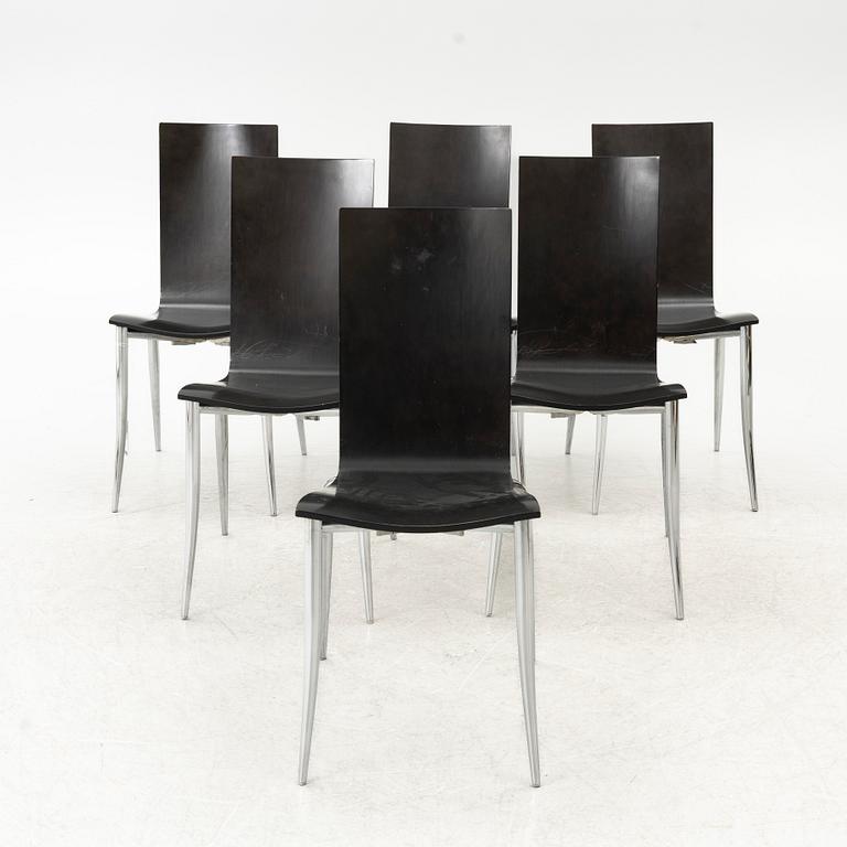 Philippe Starck, Stolar, 6 st, "Olly Tango", Driade, Italien, 2000-tal.