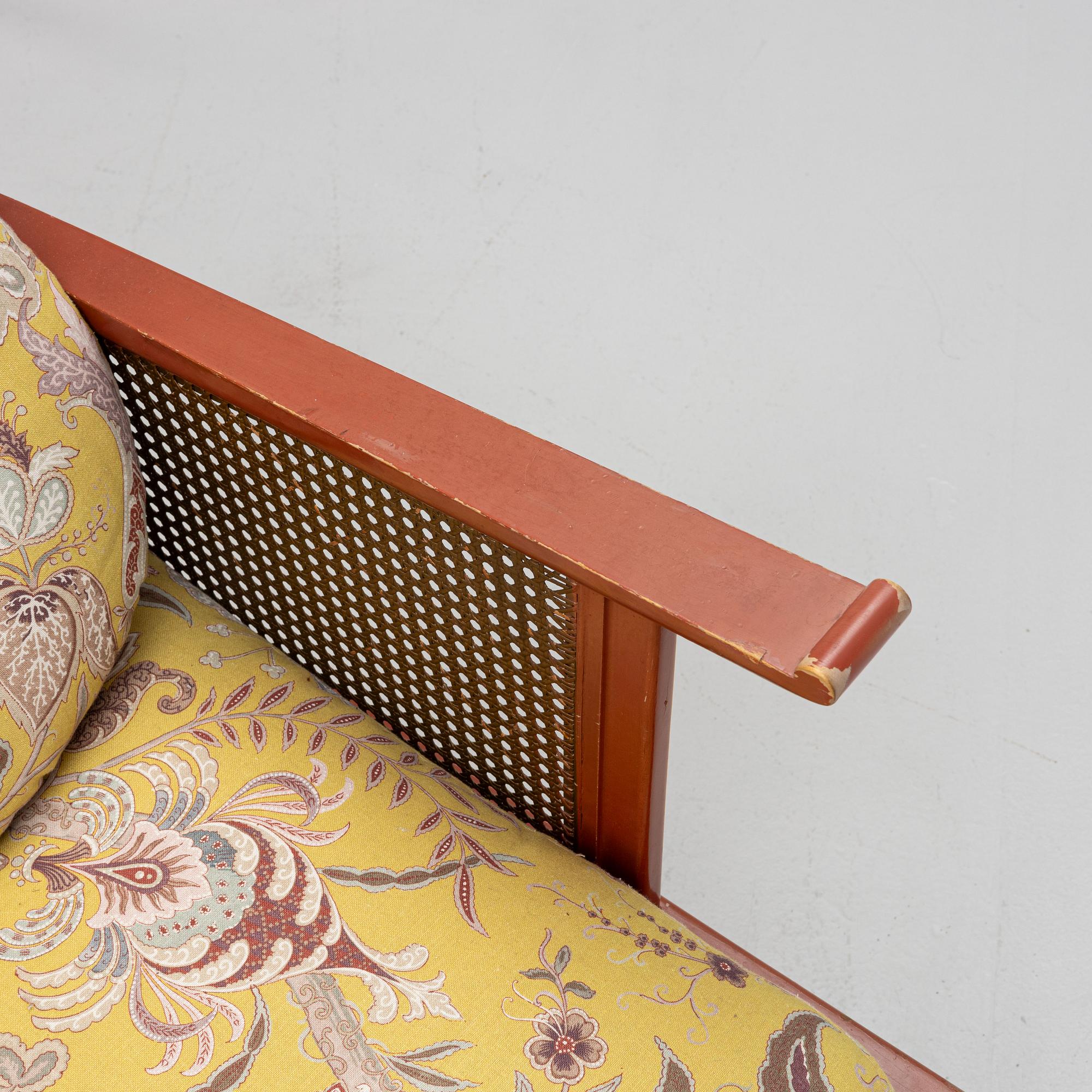 Elias Barup, sofa, armchair, and coffee table, Herbert Andersson's furniture workshops (Gärsnäs), 1930s.