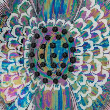 Birger Kaipiainen, dekorationsfat, stengods, signerad Kaipiainen Arabia.