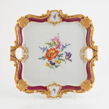 Meissen, Tray, porcelain, Rococo style, Germany, 1934-1945.