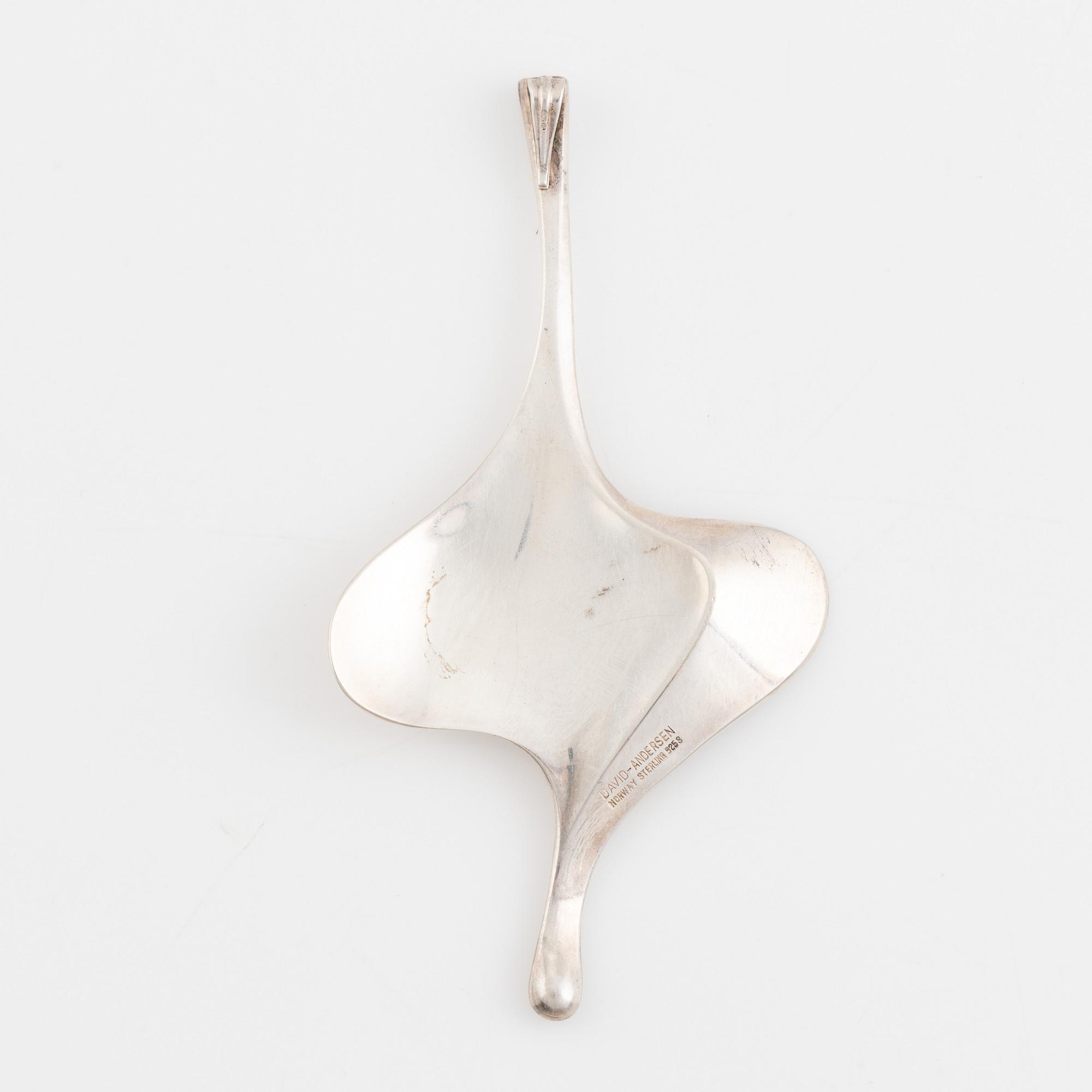 David Andersen, a sterling silver pendant, Norway.