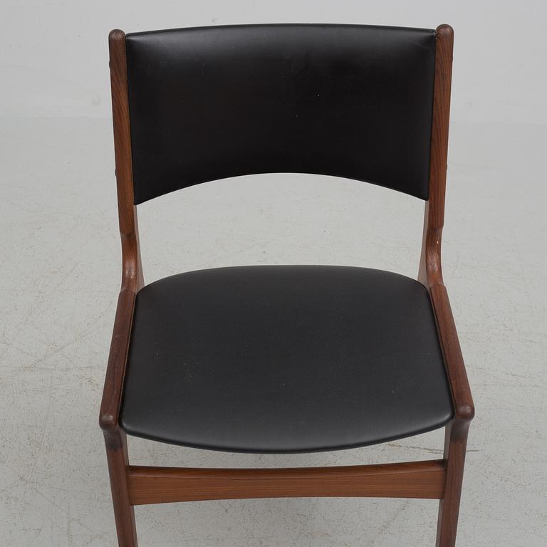 Four 60s "Nova" dining chairs from Denmark.