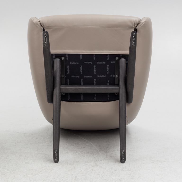 Vincent Van Duysen, a pair of 'Marlon' armchairs, Poliform, Italy.