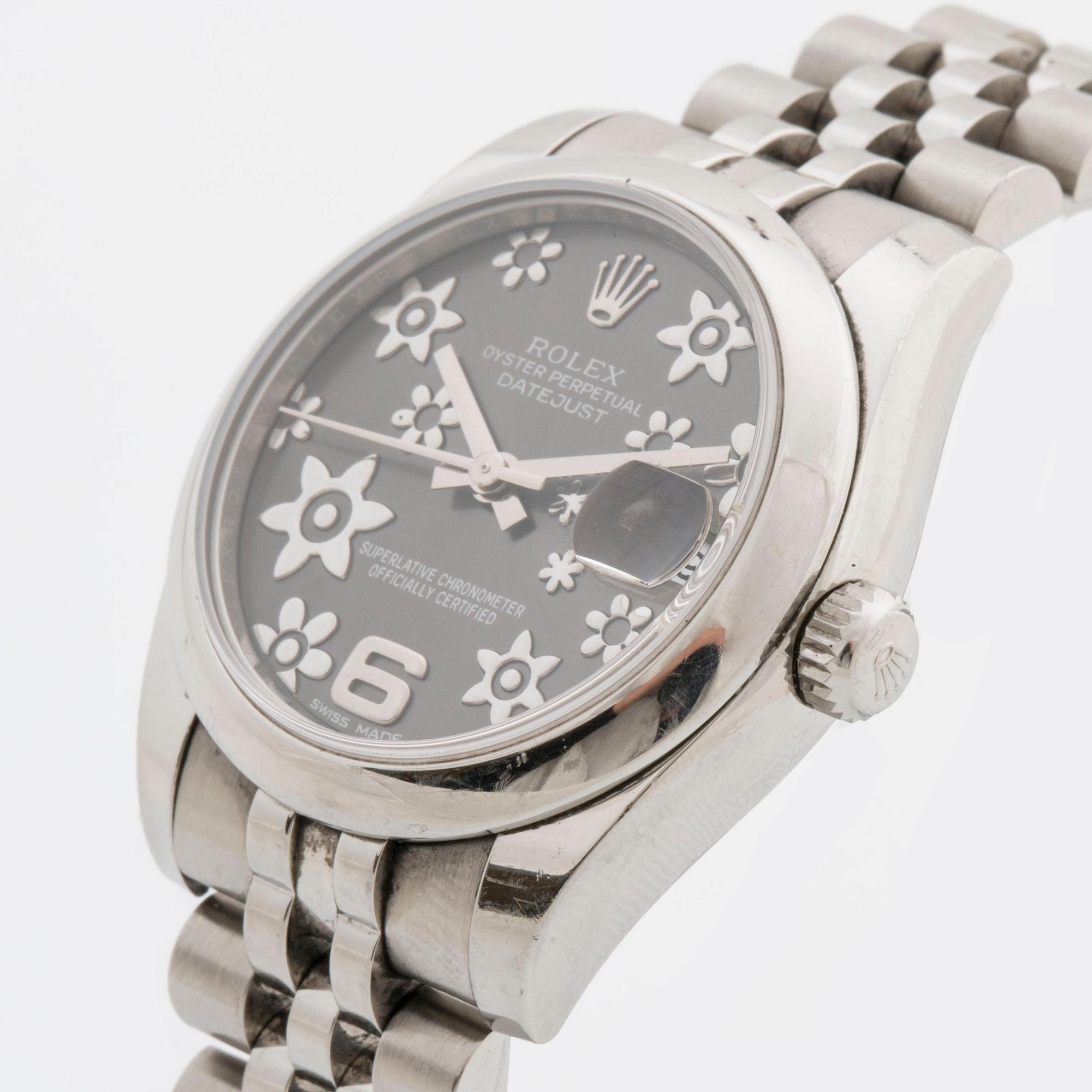 ROLEX, Oyster Perpetual Datejust, armbandsur, 31 mm,