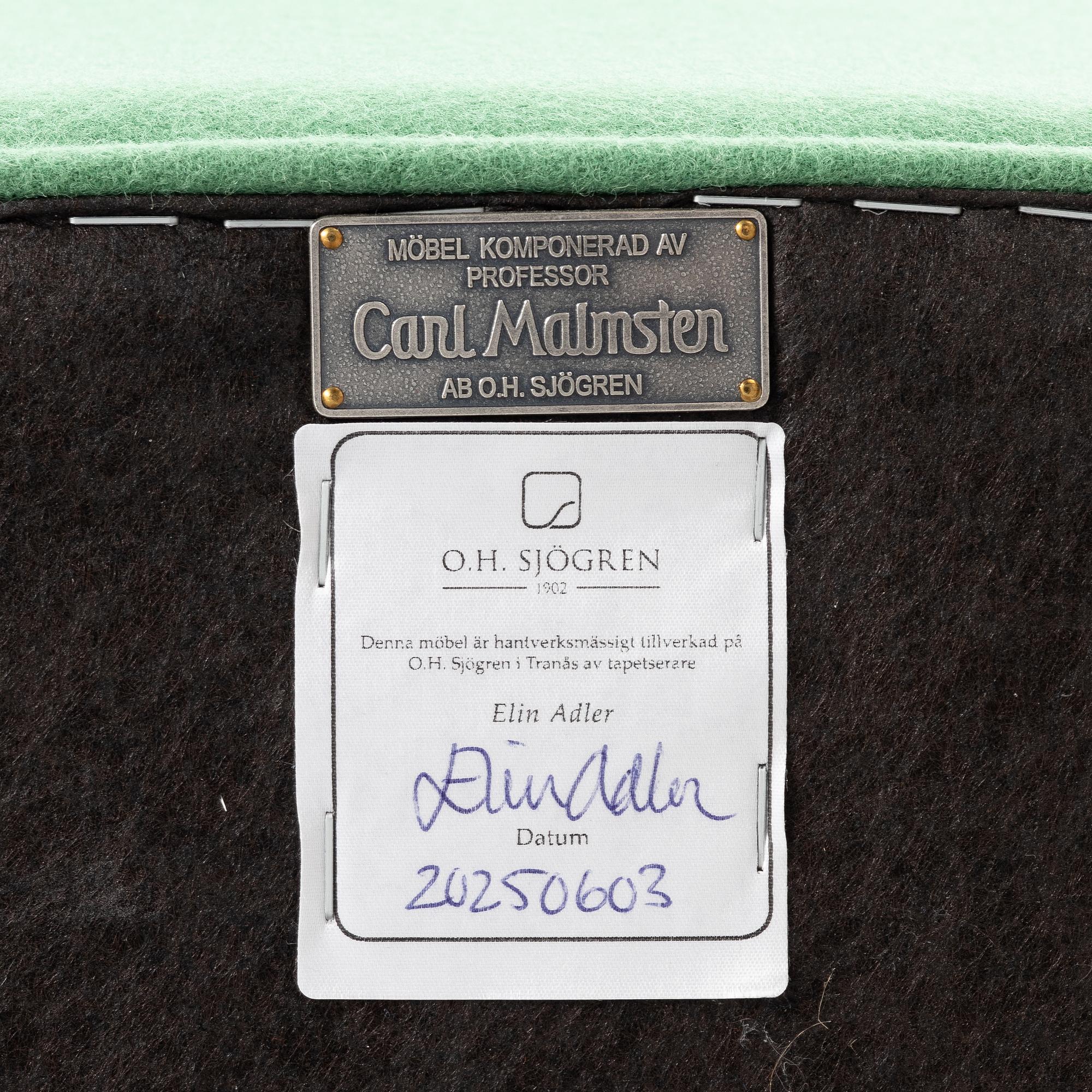 Carl Malmsten, Armchair, "The Giant Toad", OH Sjögren, Tranås 2025.