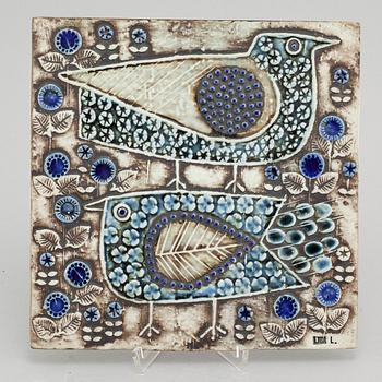 LISA LARSSON, väggrelief, stengods, Gustavsberg, 1900-talets andra hälft.