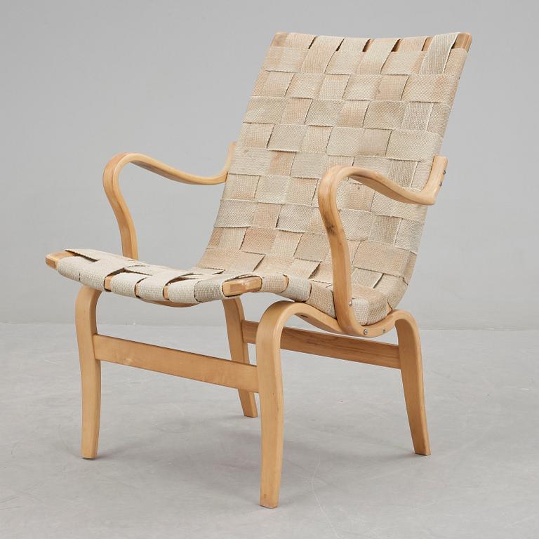 KARMSTOL, "Eva", Bruno Mathsson, Firma Karl Mathsson Värnamo, 1973.