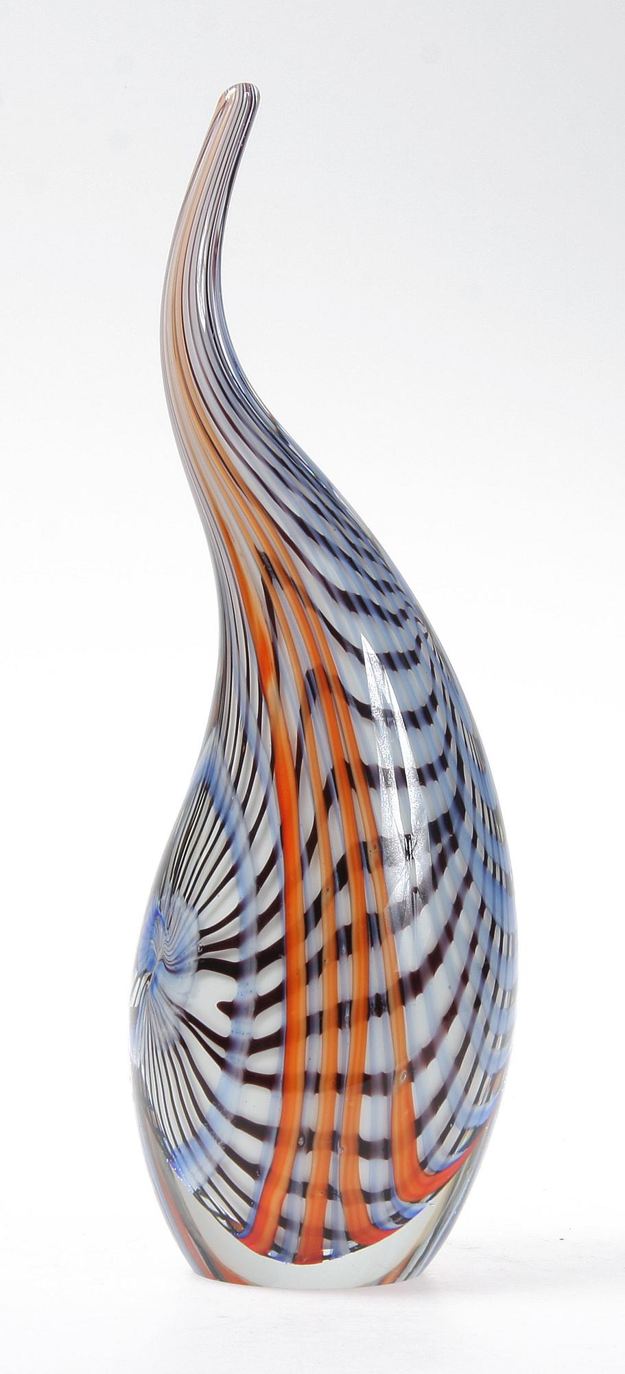 VAS, glas, Venini, Murano, Italien, 1900-talets andra hälft.