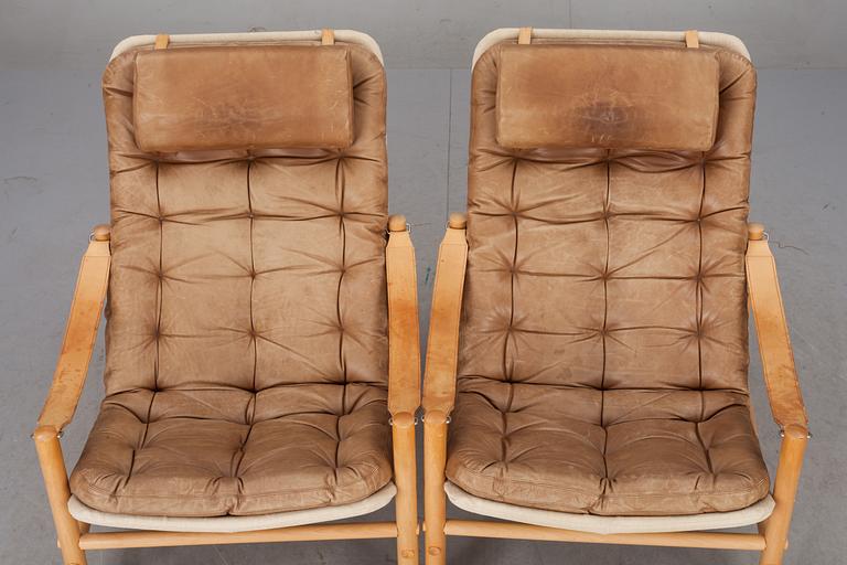 FÅTÖLJER, ett par, "Junker", Bror Boije, Dux, 1900-talets andra hälft.