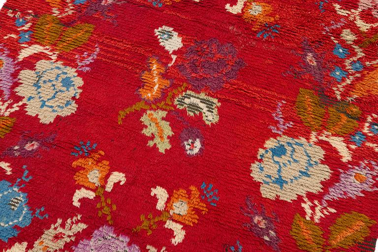 A knotted pile bed cover, Sweden-Finland, late 18th century/early 19th century, c. 184 x 138 cm.