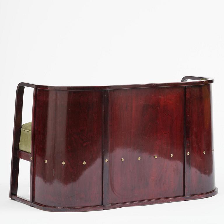 Josef Hoffmann, salongsmöbel, fyra delar, modell 421/428, Jacob & Josef Kohn, Wien, 1900-talets början.