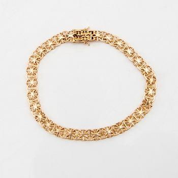 Bracelet 18K gold x-link.
