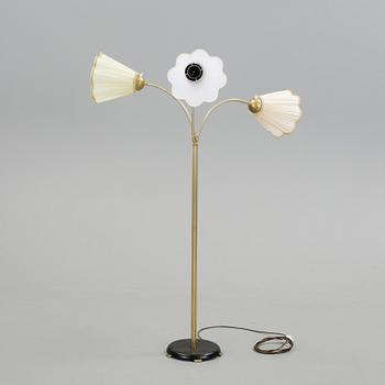 GOLVLAMPA, mässing, 1900-talets mitt.