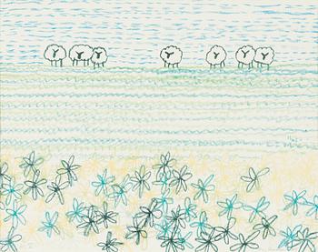 Slas (Stig Claesson), Sheep Grazing.