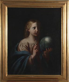 OKÄND KONSTNÄR, olja på duk, 1700/1800-tal. Moder jord, ej sign.