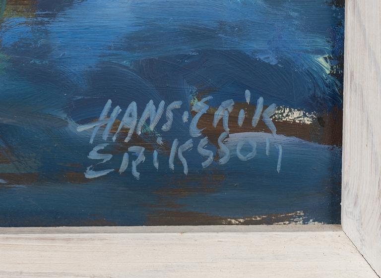 Hans-Erik Eriksson, oil on panel, signed.