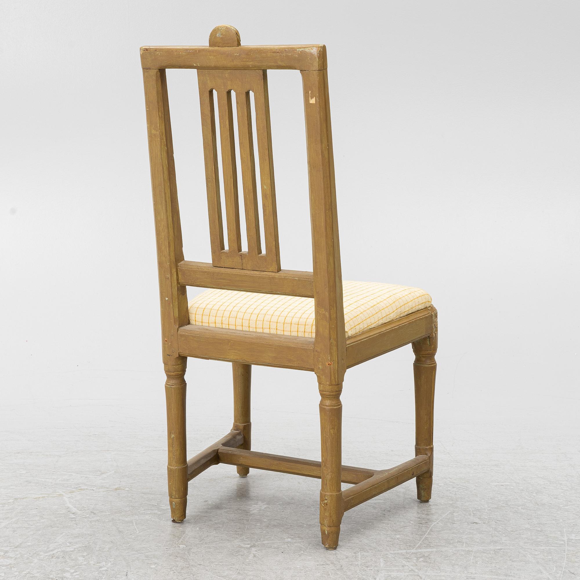 Chair, Gustavian, late 18th century.