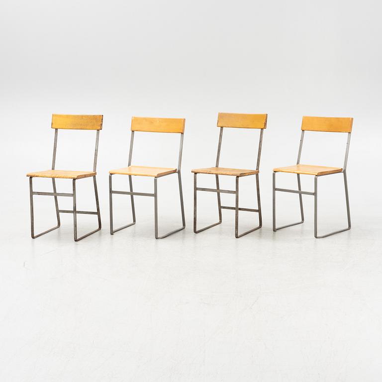 Four similar chairs, Grythyttan, mid/second half of the 20th century.