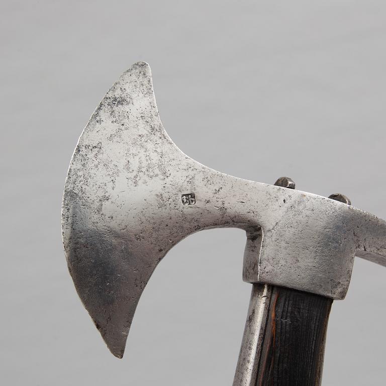 A Swedish Royal military Boarding Axe model 1780 from the Swedish Navy.