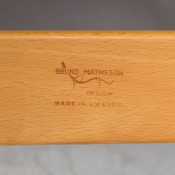 BRUNO MATHSSON, karmstol, "Eva", Firma Karl Mathsson, Värnamo, 1974.