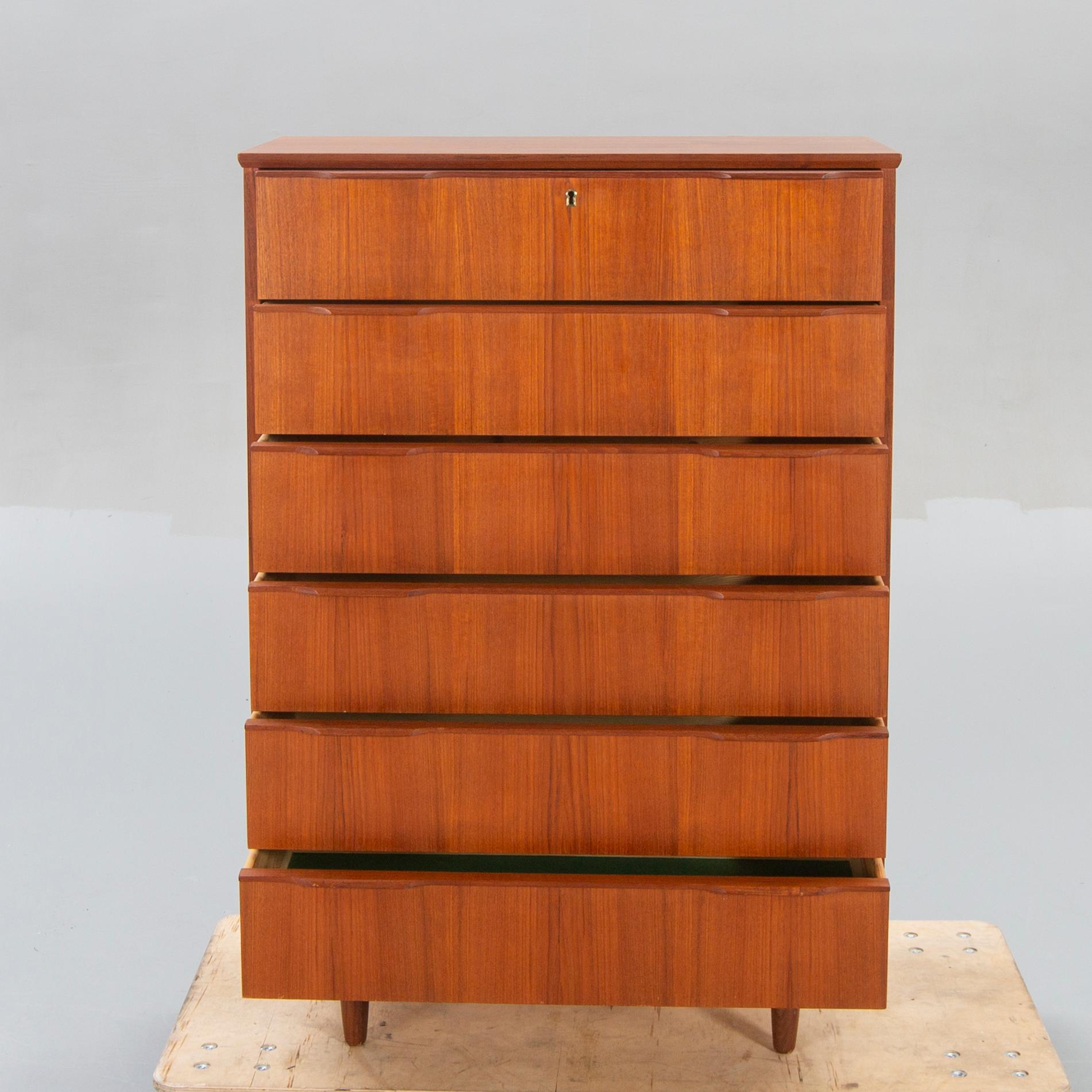A 1960s Danish teak bureau from Ejsing.