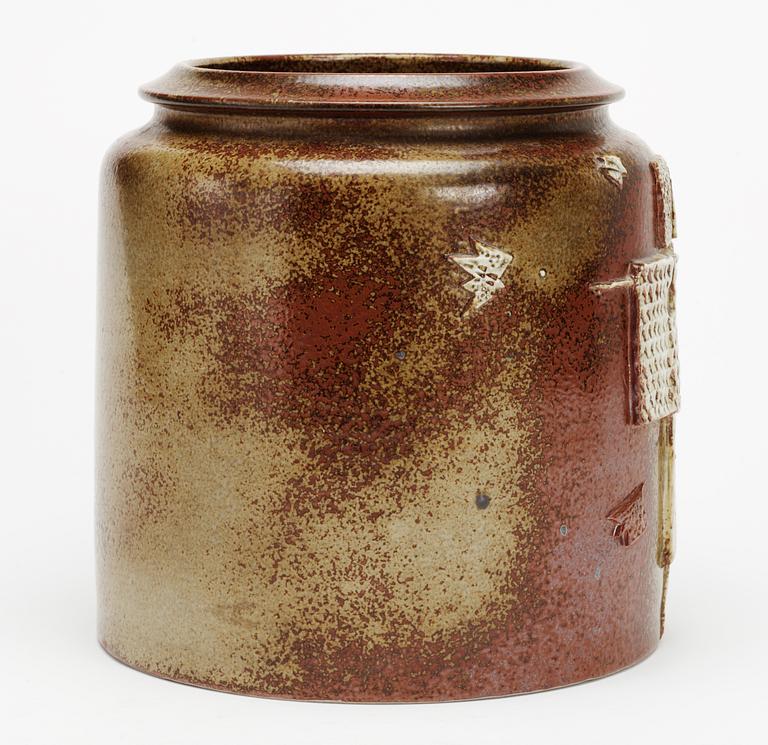 A Stig Lindberg stoneware jar, Gustavsberg studio 1963.