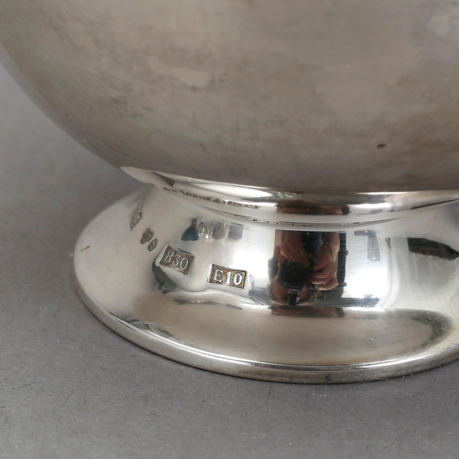 PUNSCHKOPPAR, silver, 11 st, bl.a K&EC, Göteborg, 1960-tal. Vikt ca 347 gram.