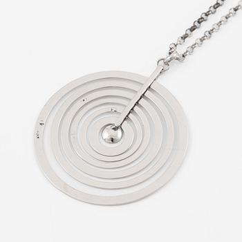 Tapio Wirkkala, neck ornament, "Silver moon", sterling silver, Kultakeskus Oy, Finland.