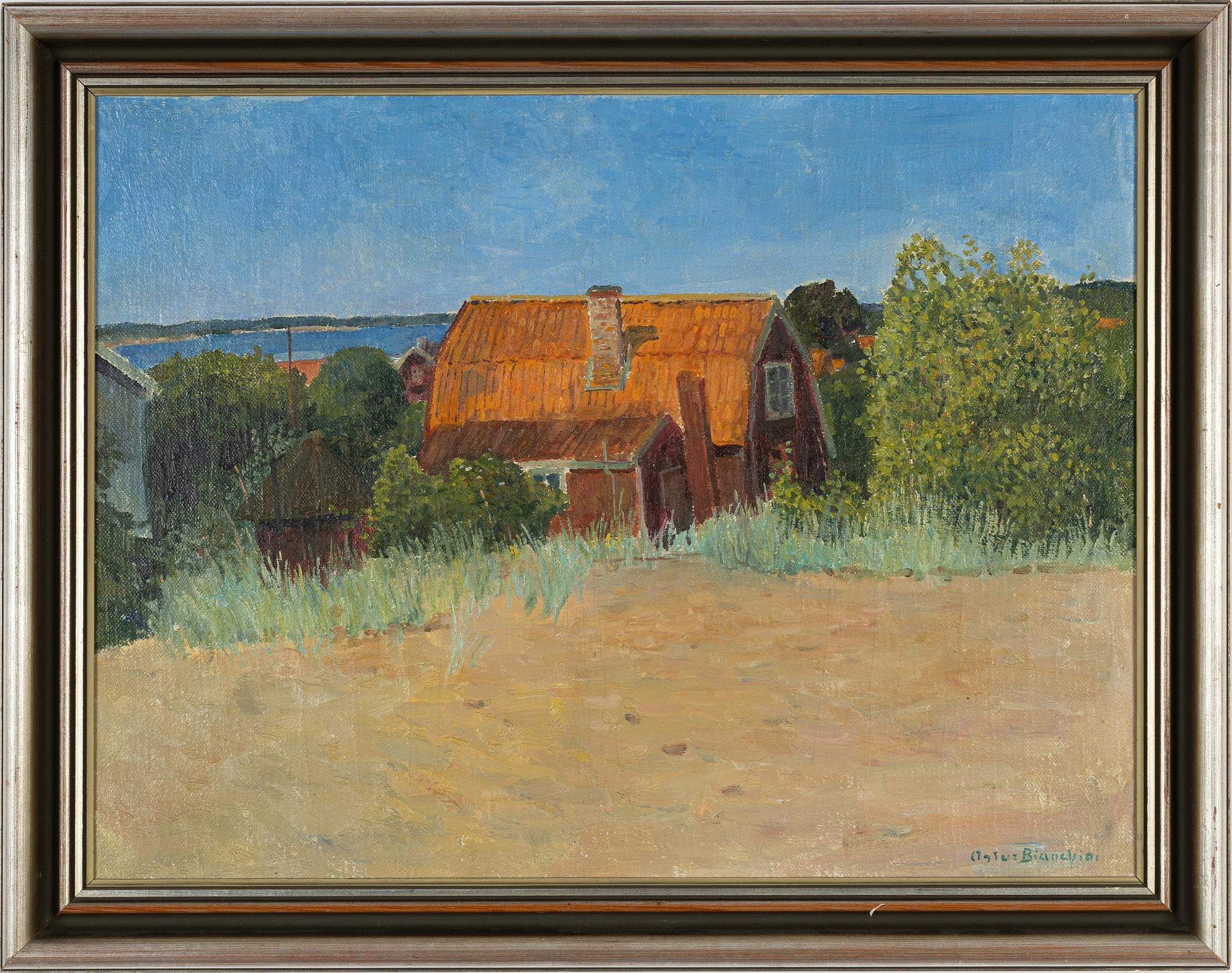 Arthur Bianchini, oil on canvas, signed.