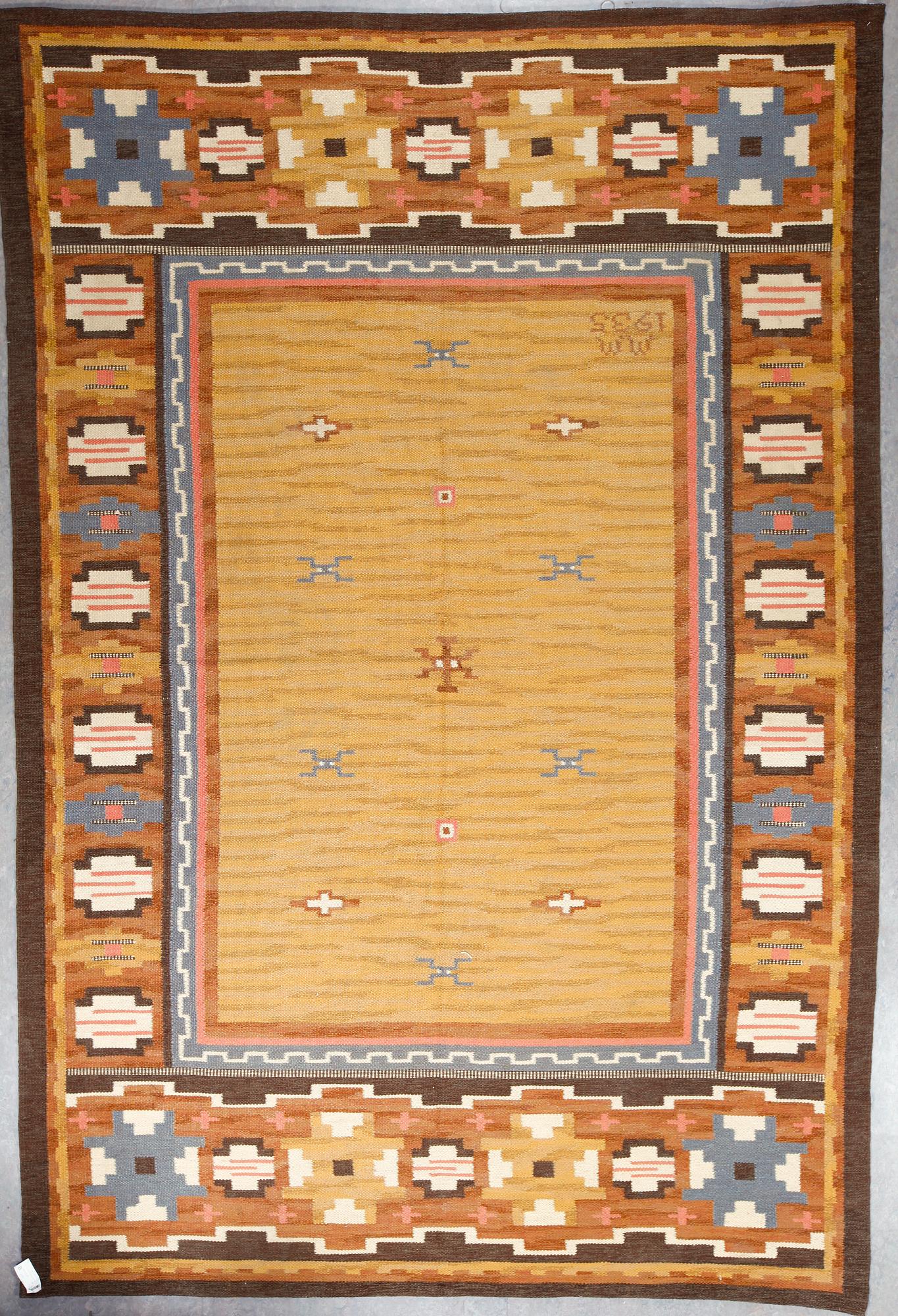 MATTA, rölakan art deco, signerad o daterad M M 1935. ca 349x235 cm.