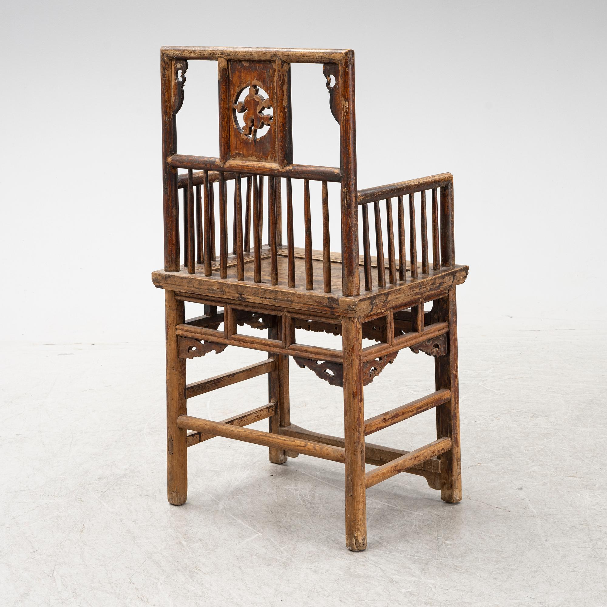 An early 20th Century chair, China.