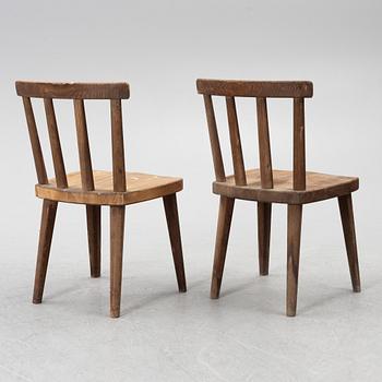 Axel Einar Hjorth, stolar, fyra stycken, "Utö", Nordiska Kompaniet, 1930-tal.