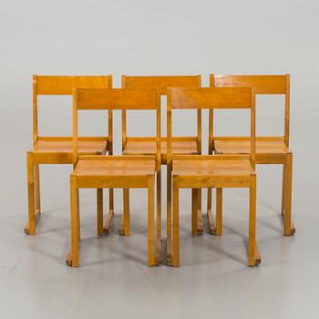 FIVE SVEN MARKELIUS CHAIRS.