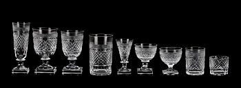 GLASSERVIS, 76 delar, "Kent", Elis Bergh, Kosta Boda, 1900-talets mitt.