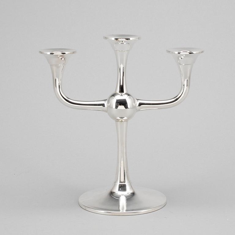 KANDELABER, silver, Karl J Ottesen, Norge, 1900-tal.