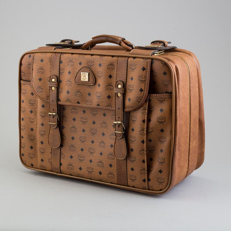 An MCM suitcase.