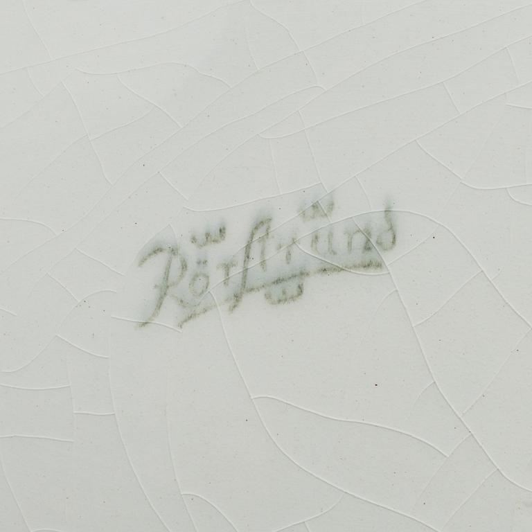 GRISKANNA samt GRISFAT, flintgods, Rörstrand, 1900-talets första del.