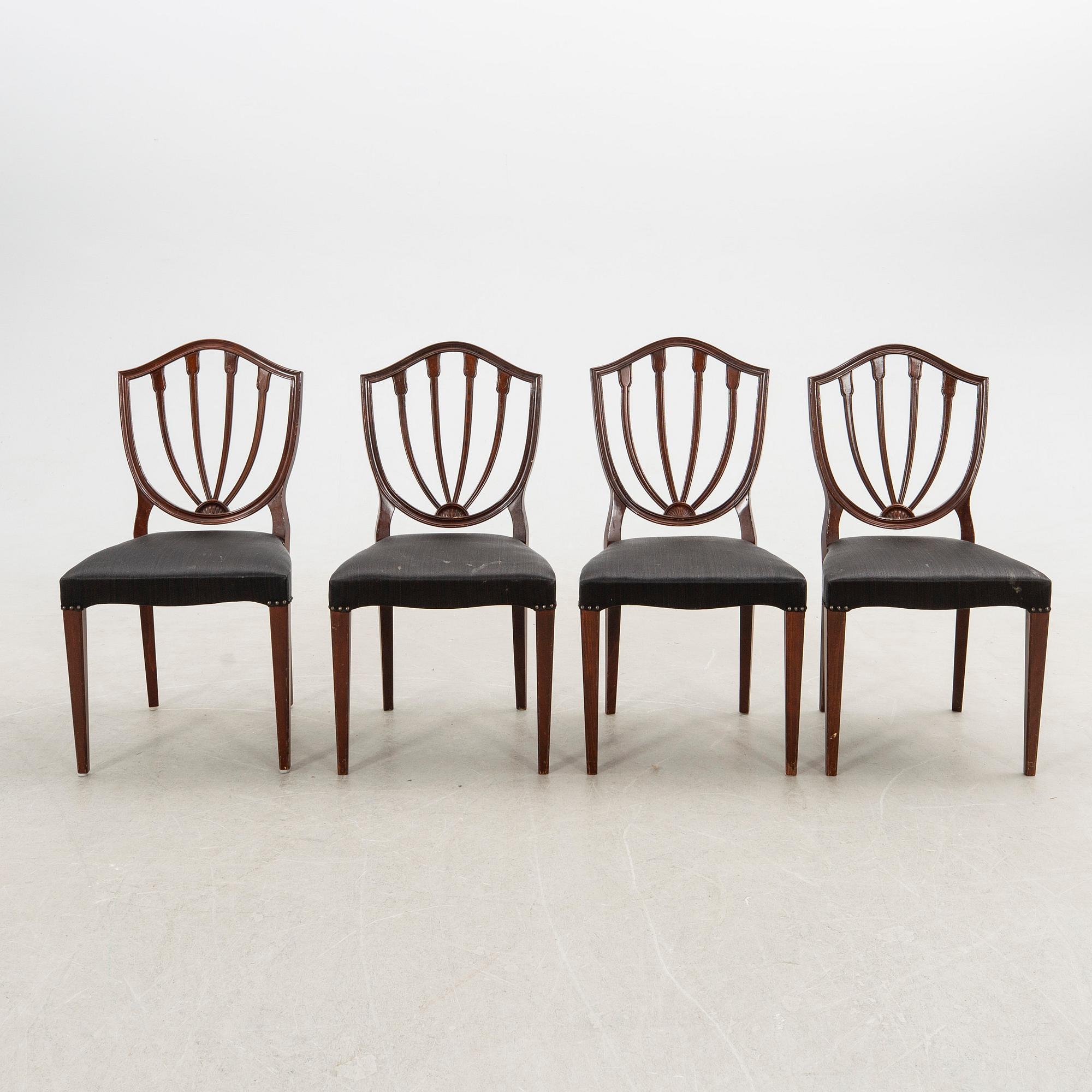 Chairs, 10 pcs, English style, 20th century.