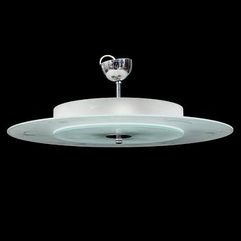 A glass ceiling light 1930's.