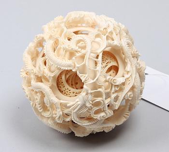 SKULPTUR, ben. Kina. 1900-tal.