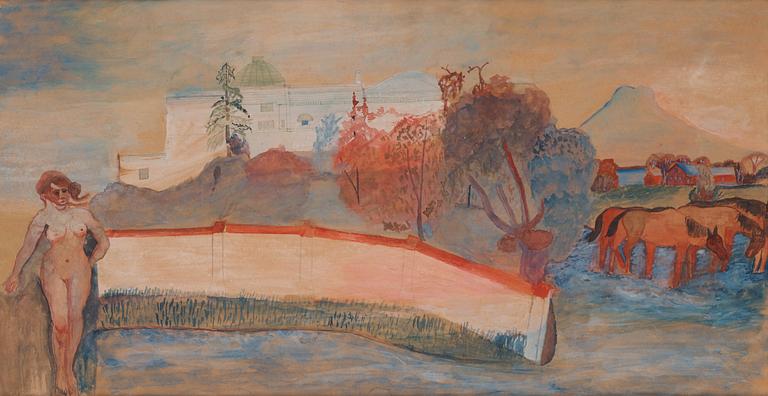 Primus Mortimer Pettersson, Castle by the lake (Thielska Galleriet).