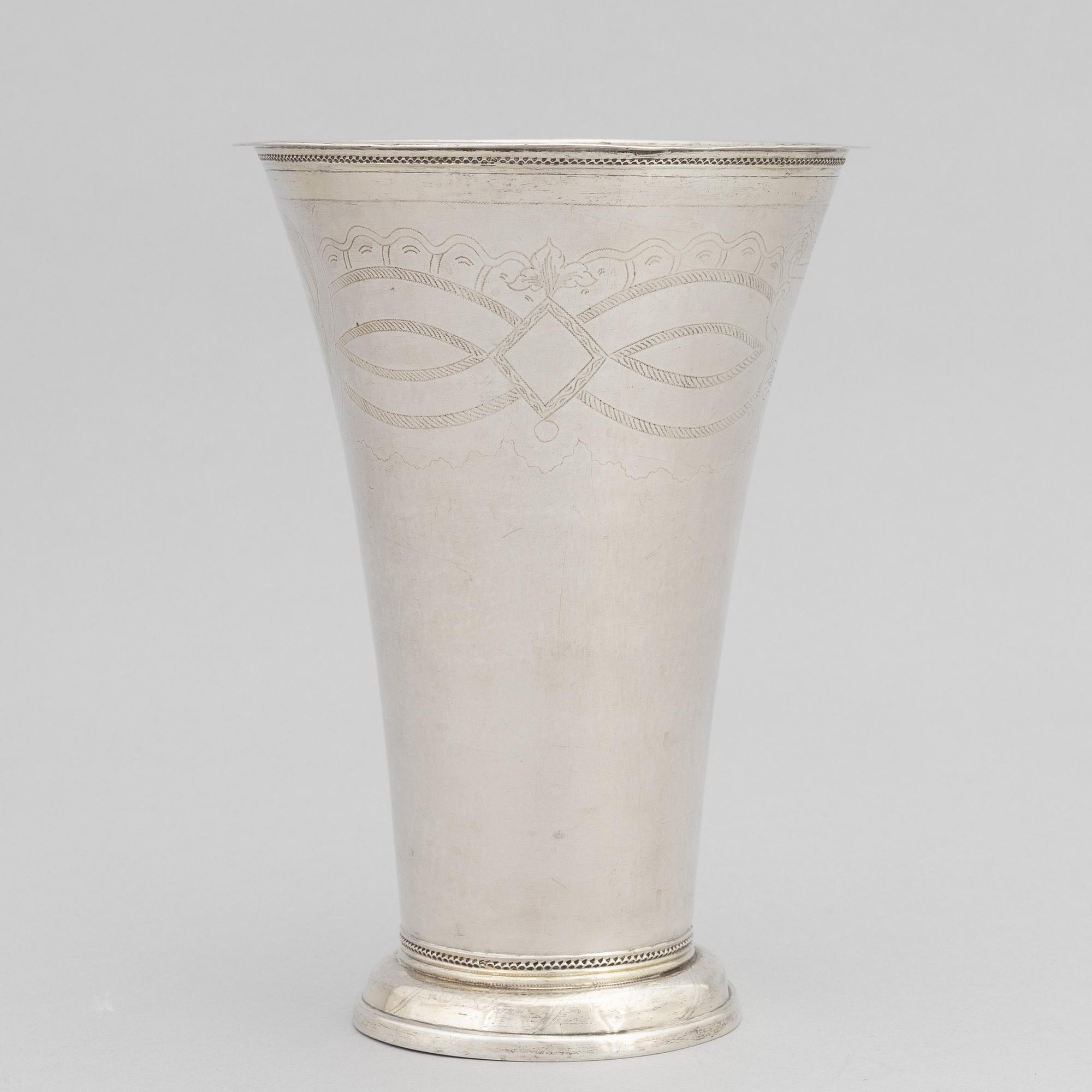 Lorenz Hell, a silver beaker, Alingsås, 1797.