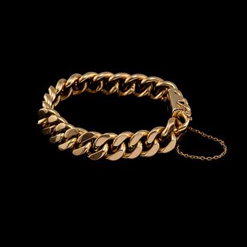 ARMLÄNK, 18k guld, 1900-talets andra kvartal. Vikt 104 g.