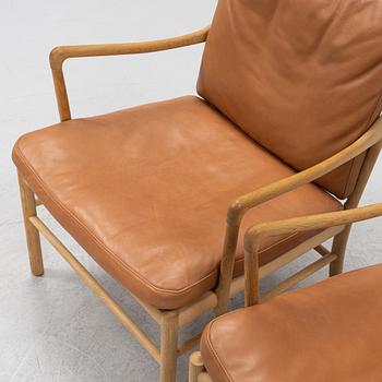 Ole Wanscher, fåtöljer, ett par, "Colonial Chair OW 149", Carl Hansen & Son, Danmark.