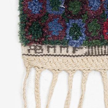 Barbro Nilsson, a 'Gröningen, mörk' carpet, knotted pile, c. 266 x 182 cm, signed AB MMF BN.